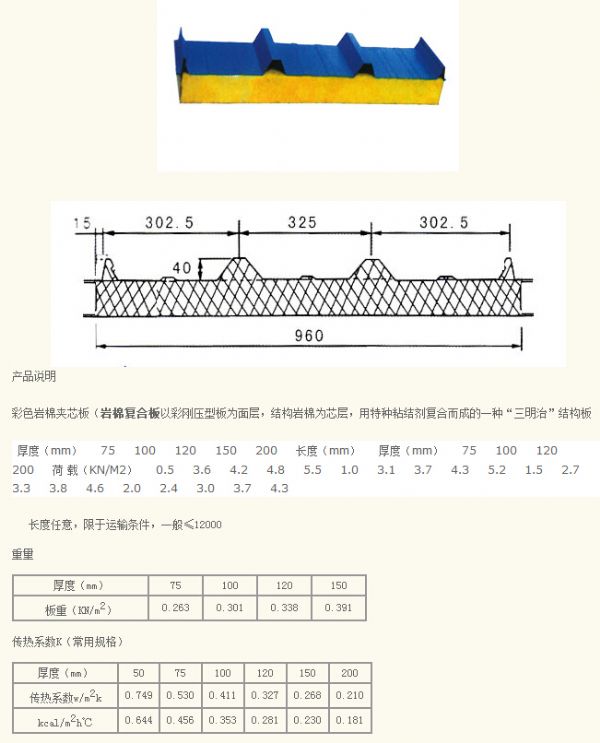 彩色巖棉復(fù)合板