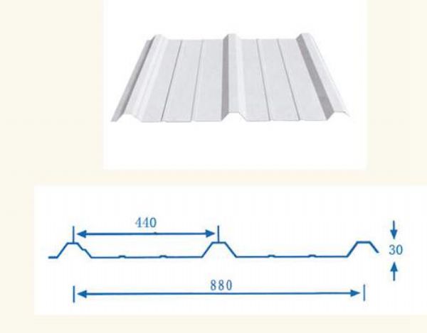 YX880型彩鋼壓型板