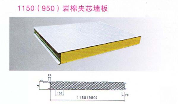 1150(950)巖棉夾芯墻板